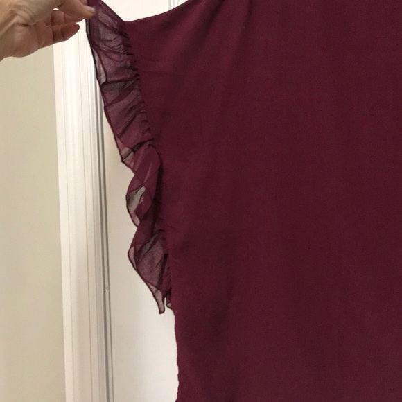 William Rast Ruffled sleeve 100% Viscose Top - Picture 2 of 7